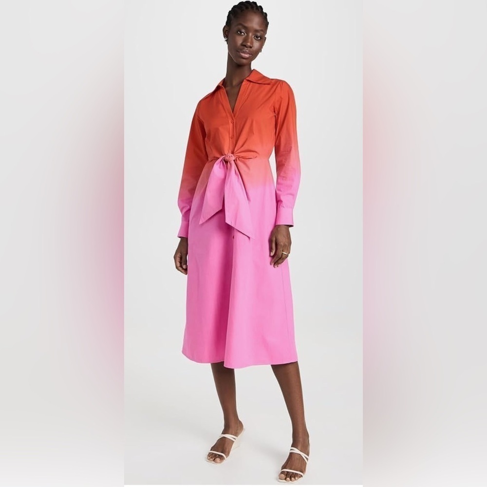 FIGUE Sunset Orange Kate Dress